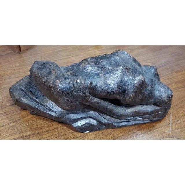 Brown 1970s David Segel Abstract Ceramic Sculpture For Sale - Image 8 of 13