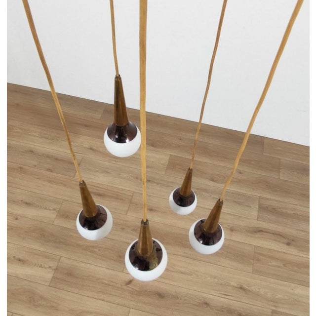 Five-Light Waterfall Lamp from Stilnovo, 1950s For Sale - Image 9 of 11