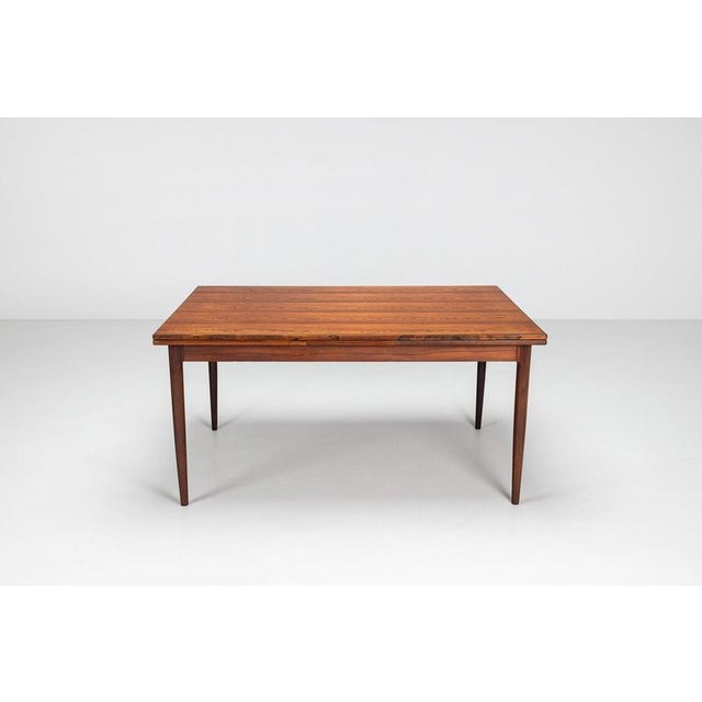 Large Extendable Dining Table in Rosewood by J.L. Møllers, Denmark, 1960 For Sale - Image 6 of 18