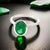 Natural Solitaire Emerald Ring Size 6.5 14k White Gold 2.5 Cts Certified For Sale - Image 4 of 14