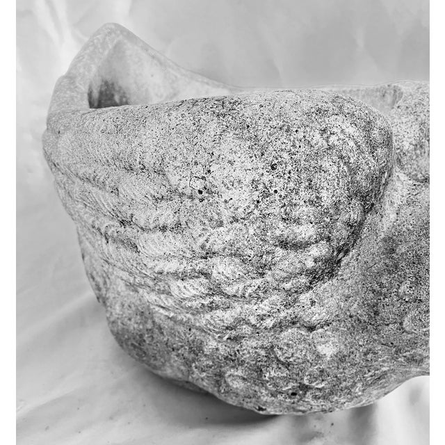 Early 1900s Antique French Concrete Swan Planter For Sale - Image 11 of 17