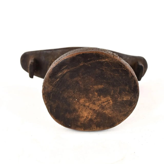 Wood Mid-Century African Wood Headrest For Sale - Image 7 of 7