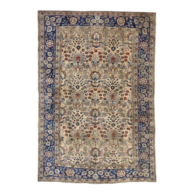 Antique Persian Sarouk Rug - 06'07 x 09'09 For Sale