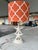 Vintage Coastal White Stacked Starfish Table Lamp With Starfish Finial For Sale - Image 4 of 4