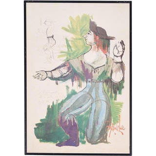 Bjørn Wiinblad, 1980s, Lithographic Print, Framed For Sale