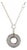 Chimento Diamond 18k Rose White Gold Logo Circle Pendant Chain For Sale