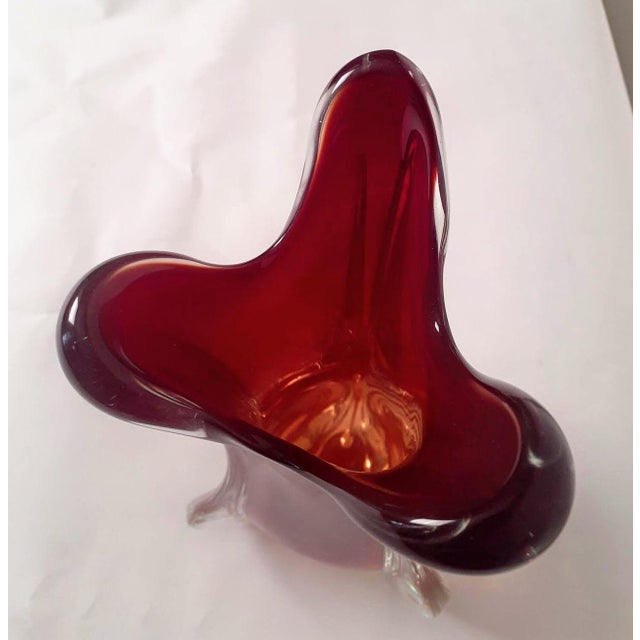 1940s Red Submerged Vase by L. Ferro for A.VE.M., 1941 For Sale - Image 5 of 6