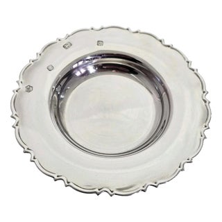 Sterling Silver Circular Trinket Dish from Carrs of Sheffield, 1994 For Sale