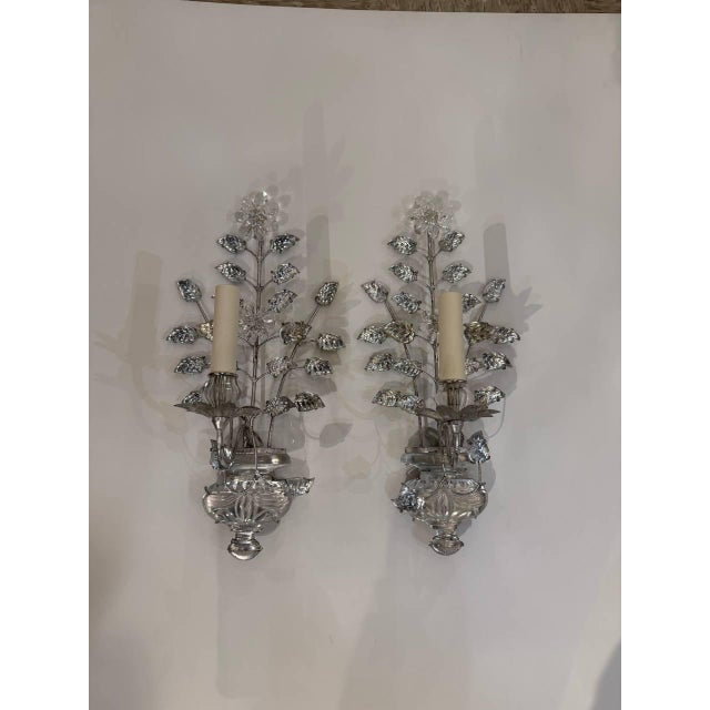 1930s Silvered Metal Sconces - a Pair For Sale - Image 11 of 14