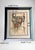 Mid 20th Century Italian Mirror Frame With Abstract Drawing on Textured Paper, Signed and Dated For Sale - Image 18 of 18
