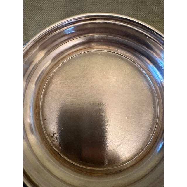 Metal Mid 20th Century Gorham Silverplate Footed Serving Bowl For Sale - Image 7 of 7