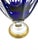 Blue Baluster Vase Thistle in Cobalt Blue Crystal and 24-Carat Gold from Saint Louis For Sale - Image 8 of 10