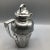 Tea Pot Style Cocktail Shaker 1930’s T and T Nickel Silver Hand Hammered For Sale - Image 4 of 13