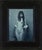 This oil painting presents a figure draped in a dark garment, evoking a sense of introspection and vulnerability. The...