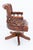 1920s Leather Captain's Chair Swivel Desk Seat, 1920s For Sale - Image 5 of 9