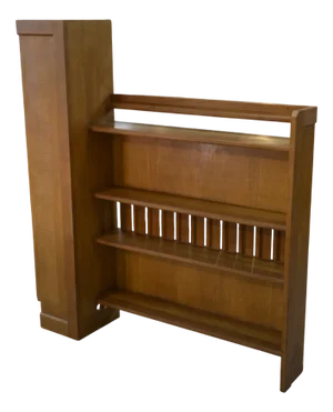Large Wall Shelf by Guillerme et Chambron for Votre Maison, 1950s