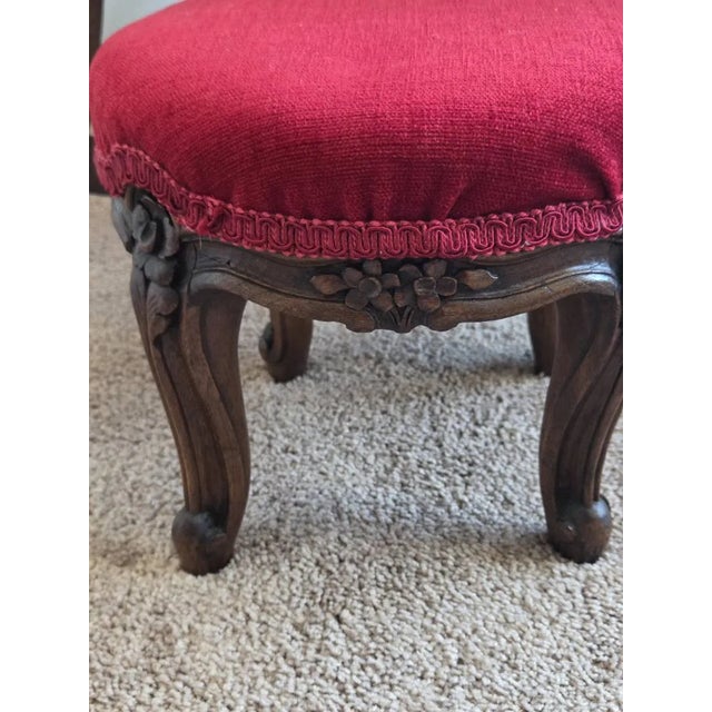 Antique Gooseneck Rocker With Footstool For Sale - Image 16 of 18