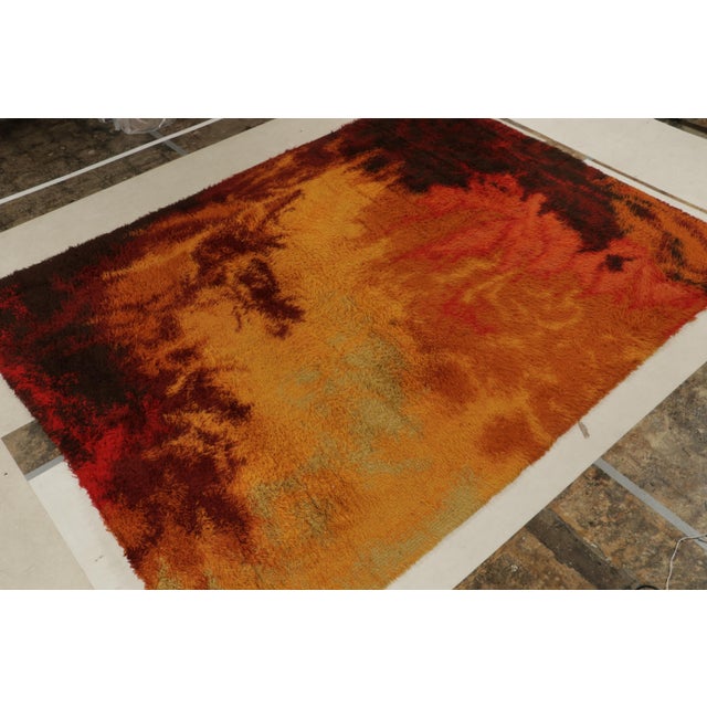 This vintage 9×12 Scandinavian rug is a rare Ega Rya rug in the new additions to Rug & Kilim’s classic collection. Crafted...