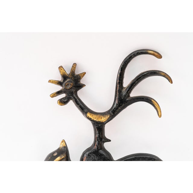 Vintage Austrian Brass Key Hanger by Walter Bosse, 1950 For Sale - Image 10 of 12