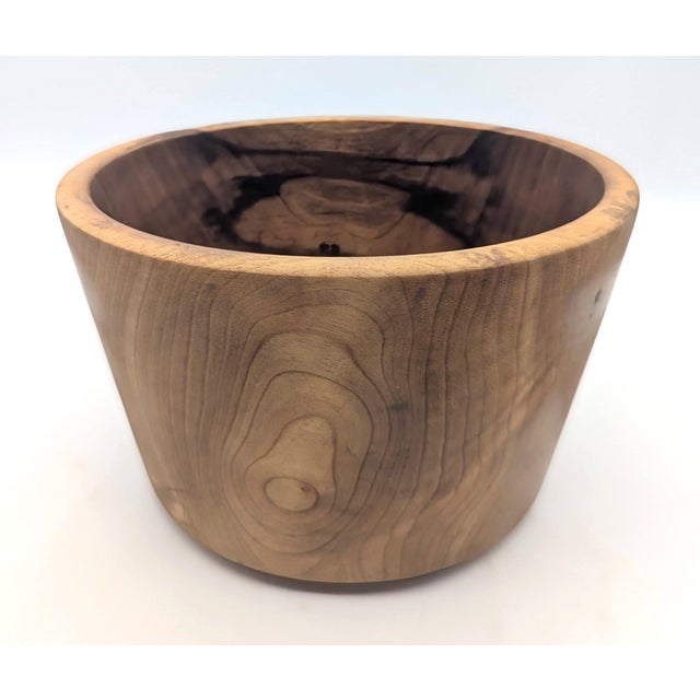 Emil Milan Vintage Turned & Lathed Myrtlewood Bowl For Sale - Image 4 of 11