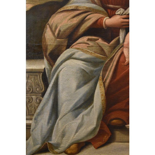 Benvenuto Tisi / Il Garofalo, Holy Family, 1500s-1600s, Oil on Canvas For Sale - Image 9 of 16