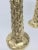 1970s Vintage Carved Brass and Copper Palm Tree Candle Sticks Heavy and- a Pair For Sale - Image 5 of 13