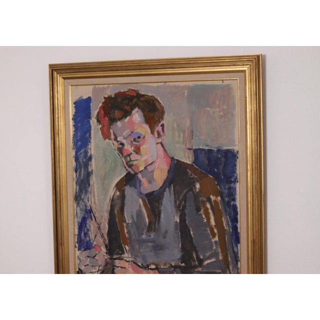 Pär Thorell, Portrait, 1955, Oil on Canvas, Framed For Sale - Image 16 of 18