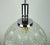 Glass Mid-Century Pendant Light in Structured Glass and Chrome from Richard Essig, 1960s For Sale - Image 7 of 9