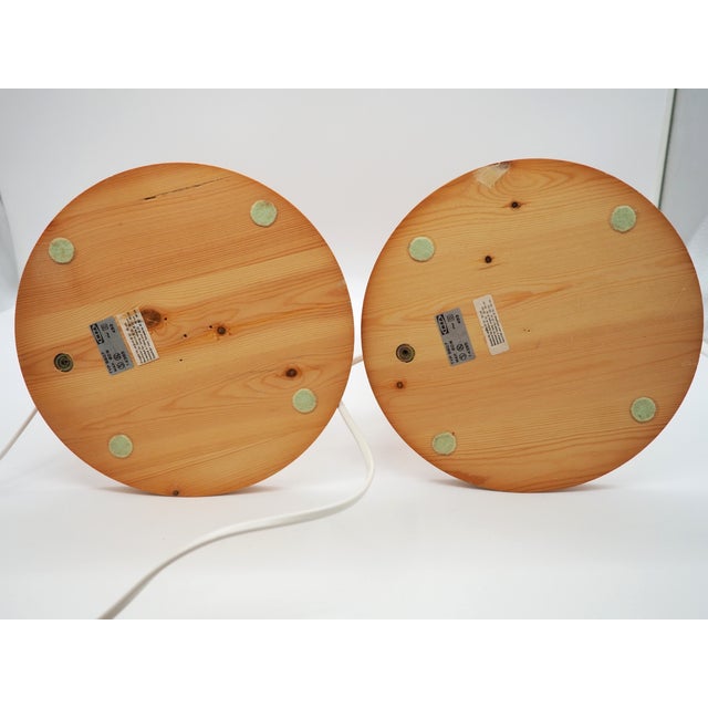 Vintage Pine Table Lamps from Ikea, Sweden, 1988, Set of 2 For Sale - Image 10 of 13