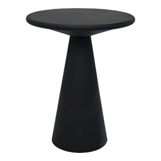 NOIR Idiom Side Table in Black Metal For Sale