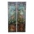 Late 20th Century Maitland Smith Hand Painted Monkey Landscape Crackled Coromandel Wall Panel - Set of 2 For Sale
