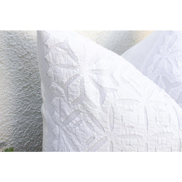 Morning Star Appliqué Pillow Cover For Sale - Image 4 of 8