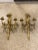 French 1900 Gilt Bronze Caldwell Sconces With Ribbons 3 Lights For Sale - Image 3 of 10