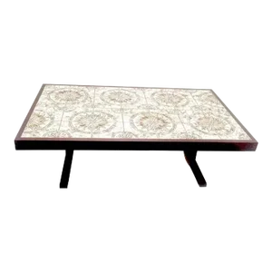 Mid Century Modern Danish Modern Rosewood Tile Coffee Table 1960s Denmark