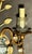 Late 20th Century Pair of Maison Bagues Gilt Metal and Glass Floral Wall Sconces For Sale - Image 9 of 12