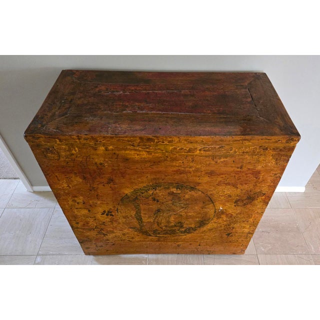 Chestnut Antique Chinese Cabinet For Sale - Image 8 of 10