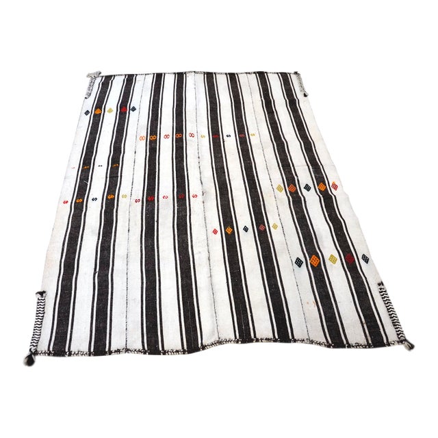 1960s Traditional Handmade Area Kilim Rug For Sale