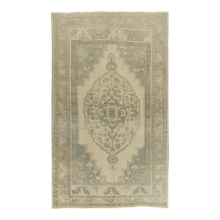 Vintage Circa 1940 Turkish Oushak Tash Rug 6ft X 10ft 5in For Sale