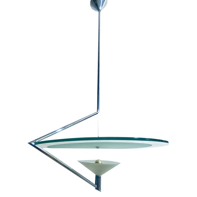 Italian Glass and Metal Kron Candlestick Olympia by Daniela Puppa for Fontana Arte, 1970s For Sale