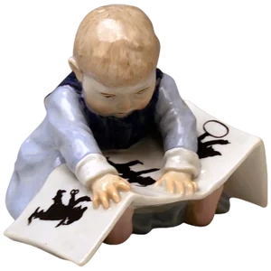Art Nouveau Model U 149 Child Figurine from Meissen, 1890s