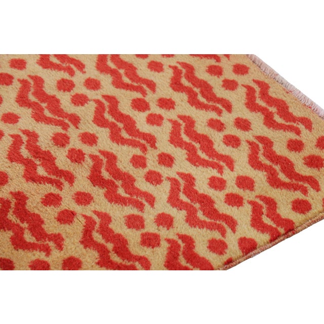 Vintage Zeki Müren Runner Rug in Beige With Red Cintamani Motifs | Rug & Kilim For Sale In New York - Image 6 of 7