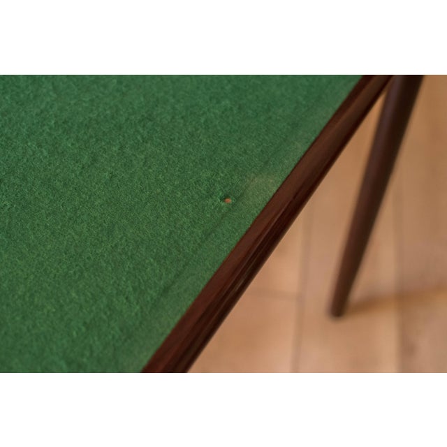 Danish Modern Rosewood Flip Top Game Dining Table by Kibaek Møbelfabrik For Sale - Image 16 of 17
