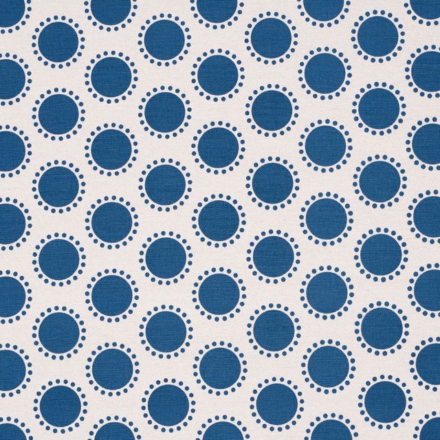 SAMPLE - Schumacher Oompa Fabric In Navy For Sale