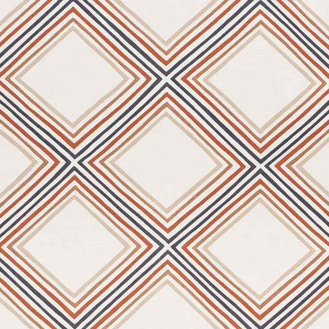 Vera Neumann created this mod, geometric design for Schumacher in 1976, and its happy colors and graphic, concentric...