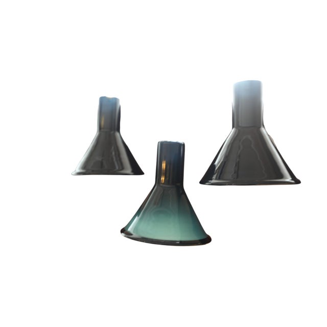 White P&T Blue Pendant Light by Michael Bang for Holmegaard, 1960s For Sale - Image 8 of 11