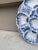 French 19th Century Blue & White Majolica Oyster Plate Vieillard Bordeaux For Sale - Image 3 of 4