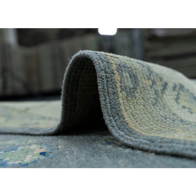 Textile Turkish Oushak Rug 2'9" x 11'4" #19193 For Sale - Image 7 of 8
