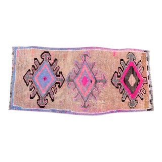 1960s Vintage Decorative Handmade Oushak Rug For Sale