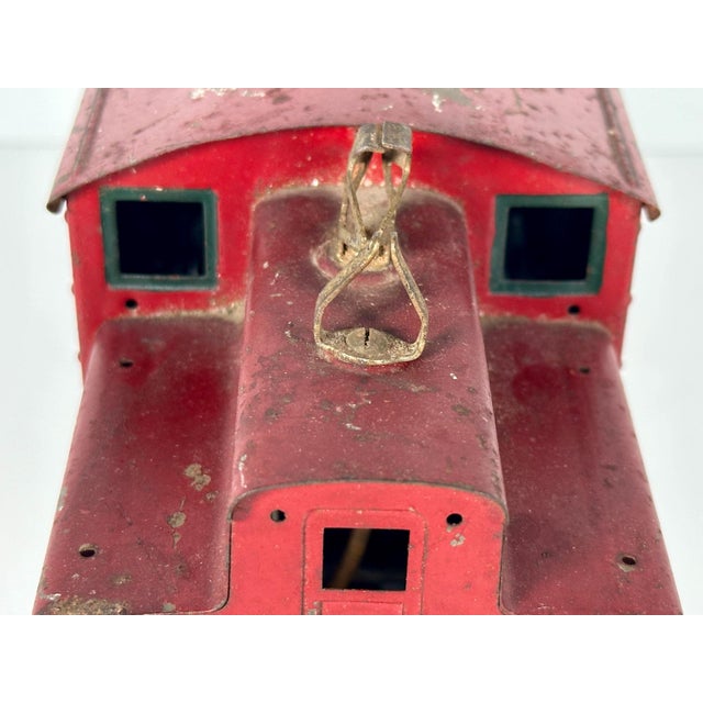 Prewar Ives Wide Gauge 3241 Maroon Electric Locomotive c. 1922 For Sale - Image 6 of 10
