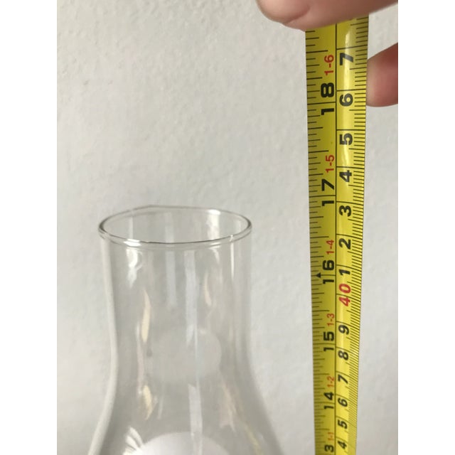 Vintage Hand Painted Converted Oil Lamp For Sale - Image 9 of 11